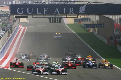 Старт Гран При Бахрейна'09