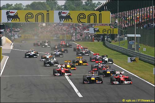 Старт Гран При Венгрии 2010
