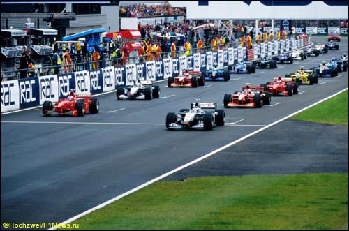 Старт Гран При Великобритании 1998 года