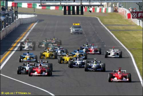 Старт Гран При Японии 2002 года