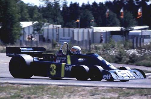 Шестиколесный Tyrrell P34. Гран При Швеции'76