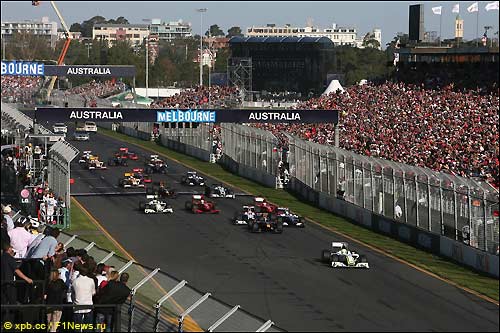 Старт Гран При Австралии, 2009 г.