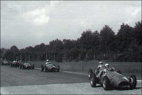Борьба на трассе Гран При Италии 1952 года