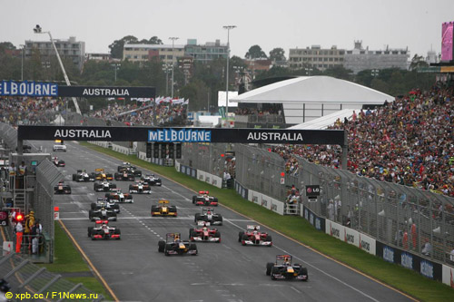 Старт Гран При Австралии 2010 года