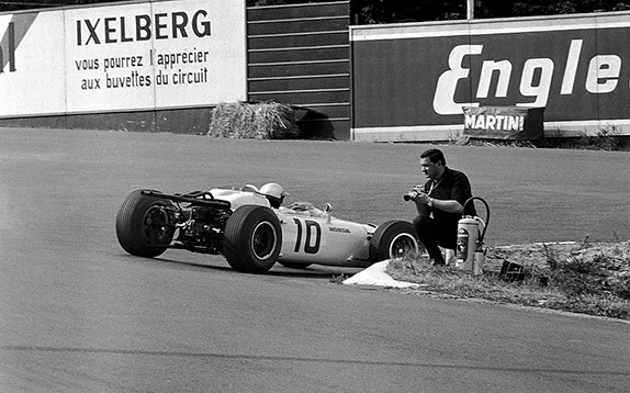 Ричи Гинтер на Honda на Гран При Бельгии 1965 года