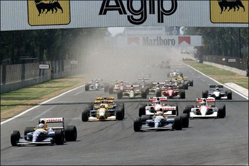 Старт Гран При Мексики 1992 года - с тех пор Ф1 не приезжала в эту страну