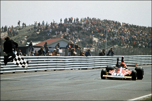 Победный финиш Ники Лауды на Гран При Голландии 1974 года