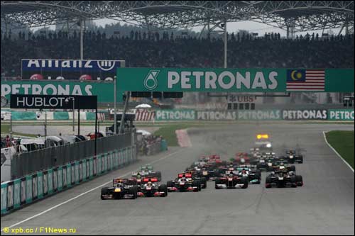 Старт Гран При Малайзии, 2011 год