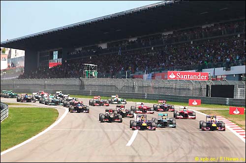 Старт Гран При Германии 2013