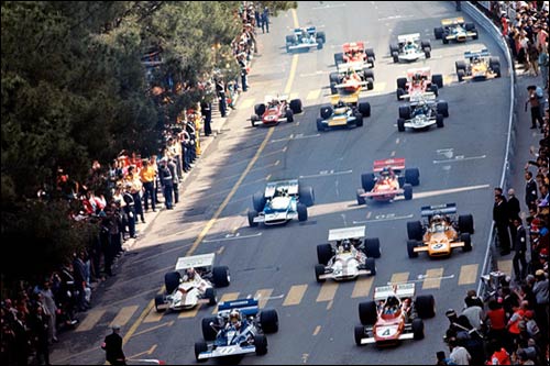 Старт Гран При Монако 1971 года. Фото из архива Бернара Кея