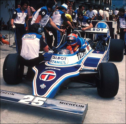 Жан-Пьер Жабуй на тренировках Гран При Бразилии 1981 года