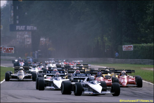 Старт Гран При Италии 1983 года