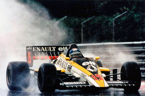 Патрик Тамбэ на Гран При Португалии 1985 года