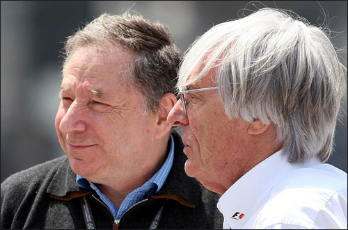Президент FIA Жан Тодт и Берни Экклстоун