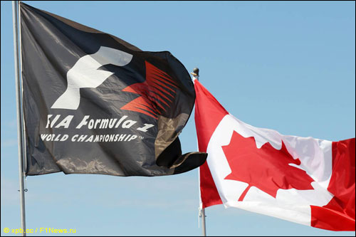 Флаги Канады и Formula 1 
