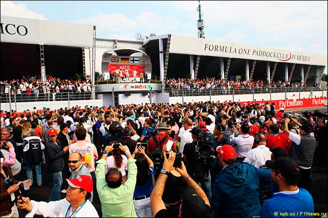 Гран При Мексики. Подиум