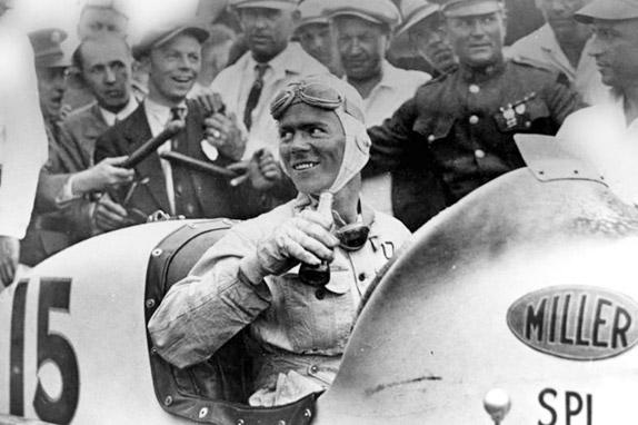 Фрэнк Локхарт после победы в Инди-500 1926 года