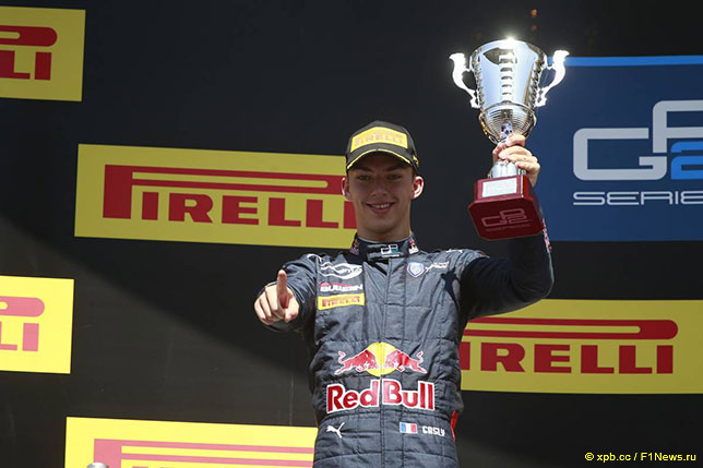 Пьер Гасли занял второе место в воскресной гонке GP2 в Барселоне
