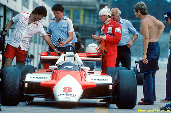 Ники Лауда после возвращения в Формулу 1, 1982 год