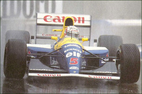 Найджелл Мэнселл на трассе Гран При Австралии 1991 г.