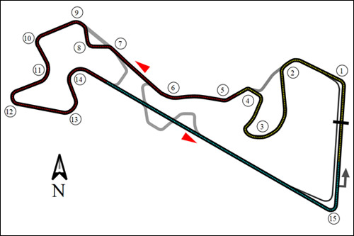 Схема трассы Moscow Raceway