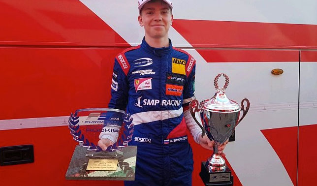 Роберт Шварцман - серебряный призёр первой гонки в Хоккенхайме и лучший среди новичков Формулы 3, фото SMP Racing