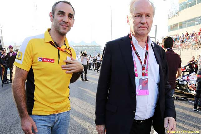 Сирил Абитебул и Жером Столл, председатель совета директоров Lotus F1 Team Limited