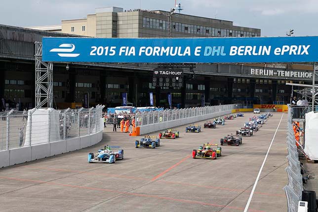 Старт берлинского этапа Формулы E, 2015 год