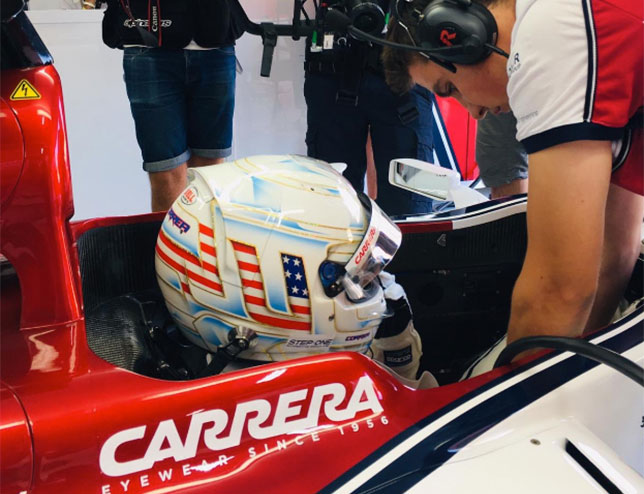 Хуан-Мануэль Корреа за рулём Sauber C32 на тестах в Ле-Кастелле