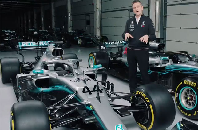 Джеймс Эллисон, технический директор Mercedes, сравнивает две машины Mercedes – новую и прошлогоднюю