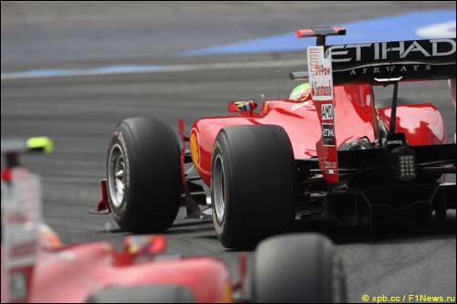 Ferrari на трассе Гран При Германии
