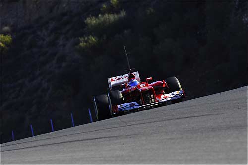 Фернандо Алонсо за рулем Ferrari F2012