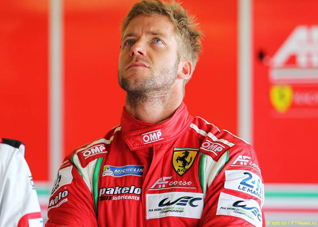 Сэм Бёрд выступал за Ferrari в WEC с 2014 года