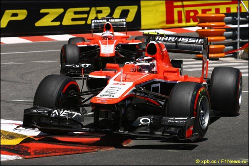 Пилоты Marussia на Гран При Монако