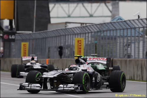Гонщики Williams в Канаде