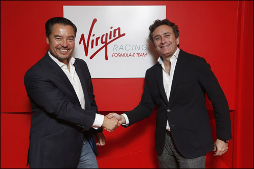 Руководитель Virgin Racing Алекс Тай и промоутер Формулы E Алехандро Агаг