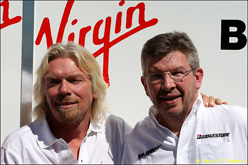 Росс Браун (справа) и Ричард Брэнсон, глава Virgin Group