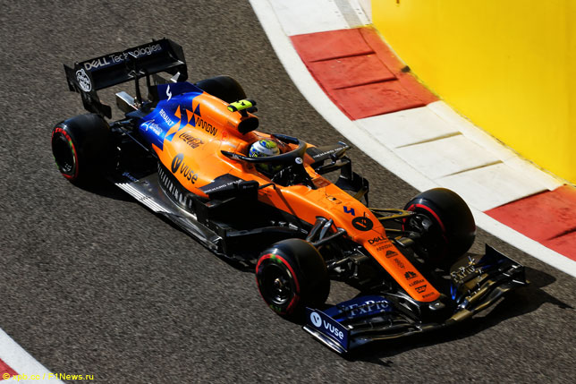 Ландо Норрис за рулём McLaren