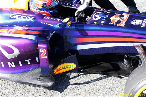 Номер на машине Red Bull Racing