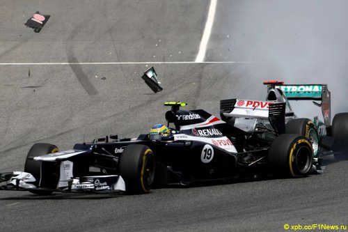 Столкновение Бруно Сенны и Михаэля Шумахера на Гран При Испании