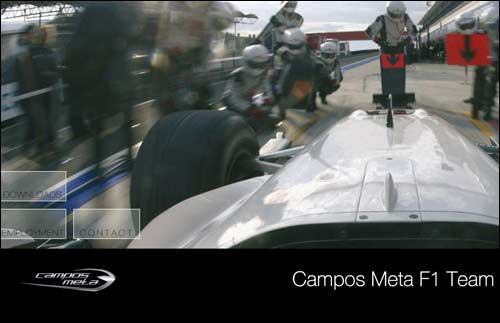Сайт команды Campos Meta 1