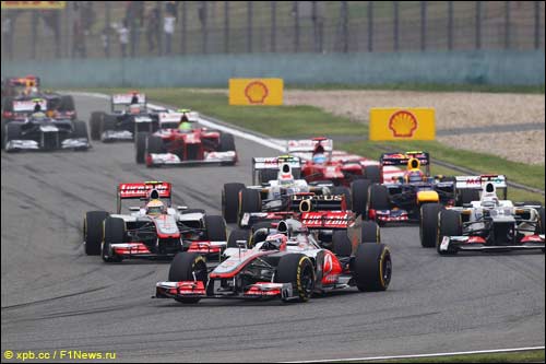 Старт Гран При Китая 2012 года