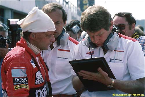 Гран При Германии'82. Ники Лауда, Рон Деннис и Александр Тайлер