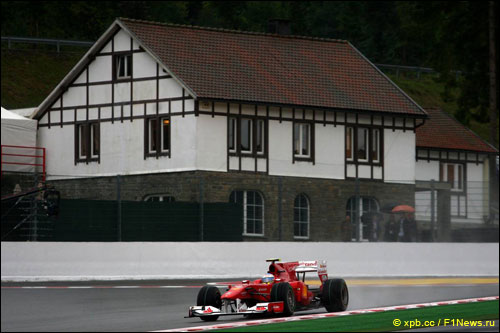 Ferrari на Гран При Бельгии 2010 года 