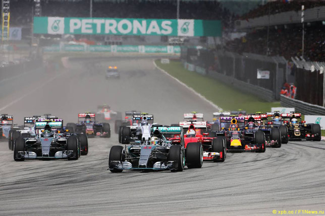 Старт Гран При Малайзии 2015 года