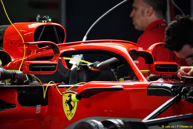 Зерклама заднего вида на Halo Ferrari