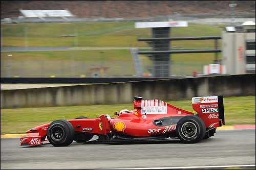 Ferrari F60 на тестах в Муджелло