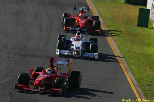 Ferrari на трассе Гран При Австралии