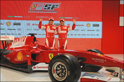На презентации Ferrari F10