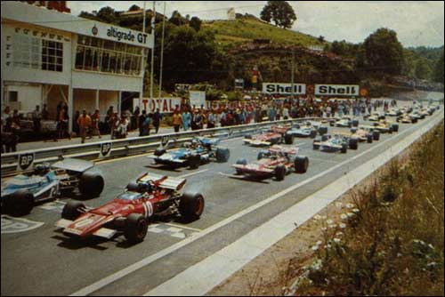Жаки Икс на шасси Ferrari №1 стартует с поула на Гран При Франции 1970 года